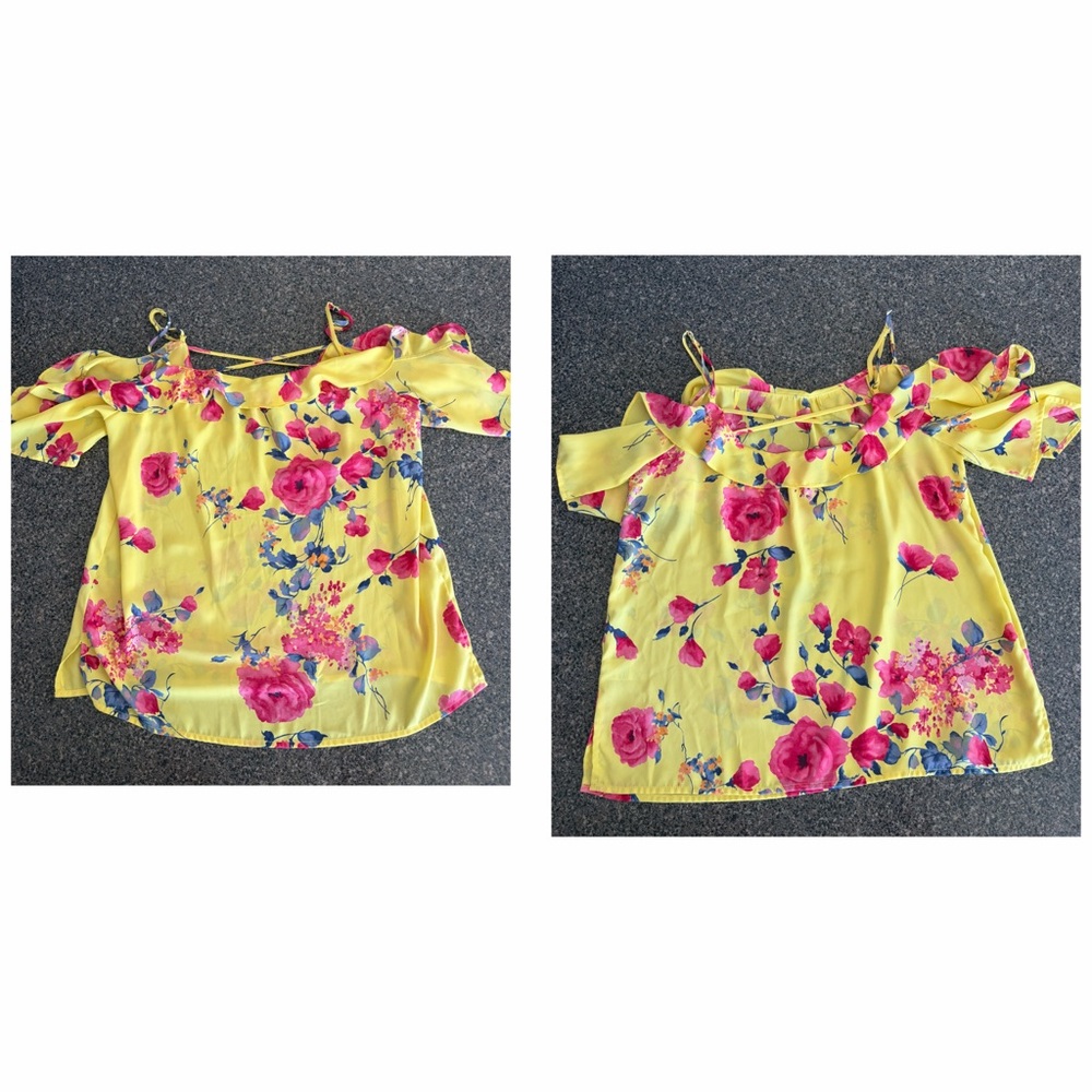 Floral Yellow Women's Top